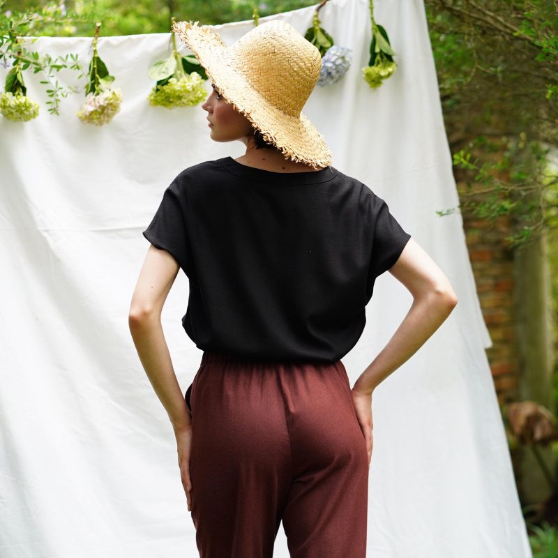 Black Crewneck Slit Top - Image 3