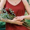 Red Linen Camisole