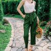 Green Bow Tie Trousers